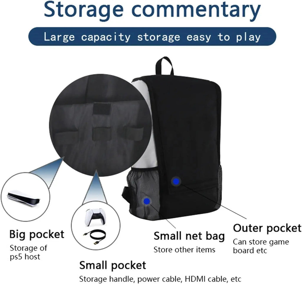 Travel Storage Handbag Backpack For PS5 Console Protective L