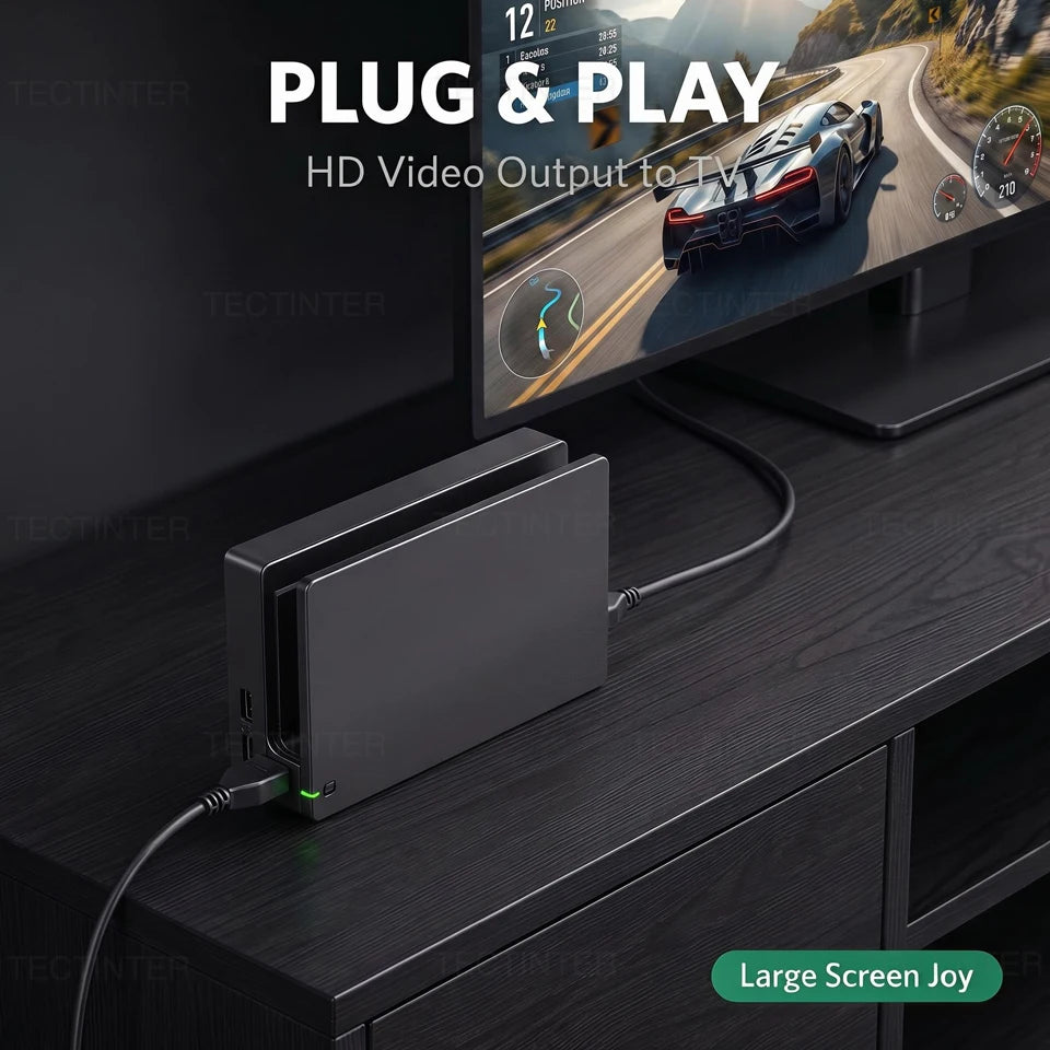 2 in 1 Charging TV Dock Station for Nintendo Switch Game Con