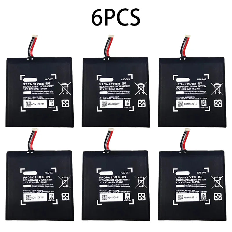 1-20pcs New HAC-003 4310mAh Replacement Charger Battery Repair Part 3.7V HAC003 HAC-001 for Nintendo Switch Game Console