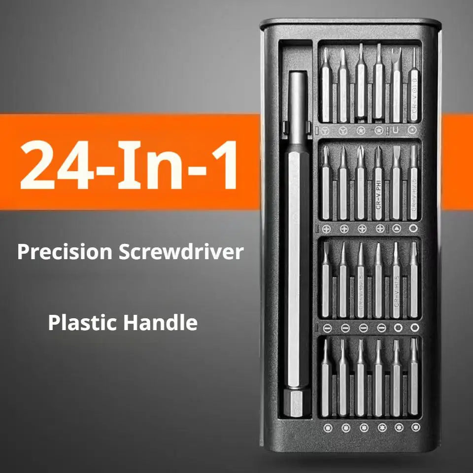 24 in 1 Precision Screwdriver Set Alloy Steel Bits Portable 