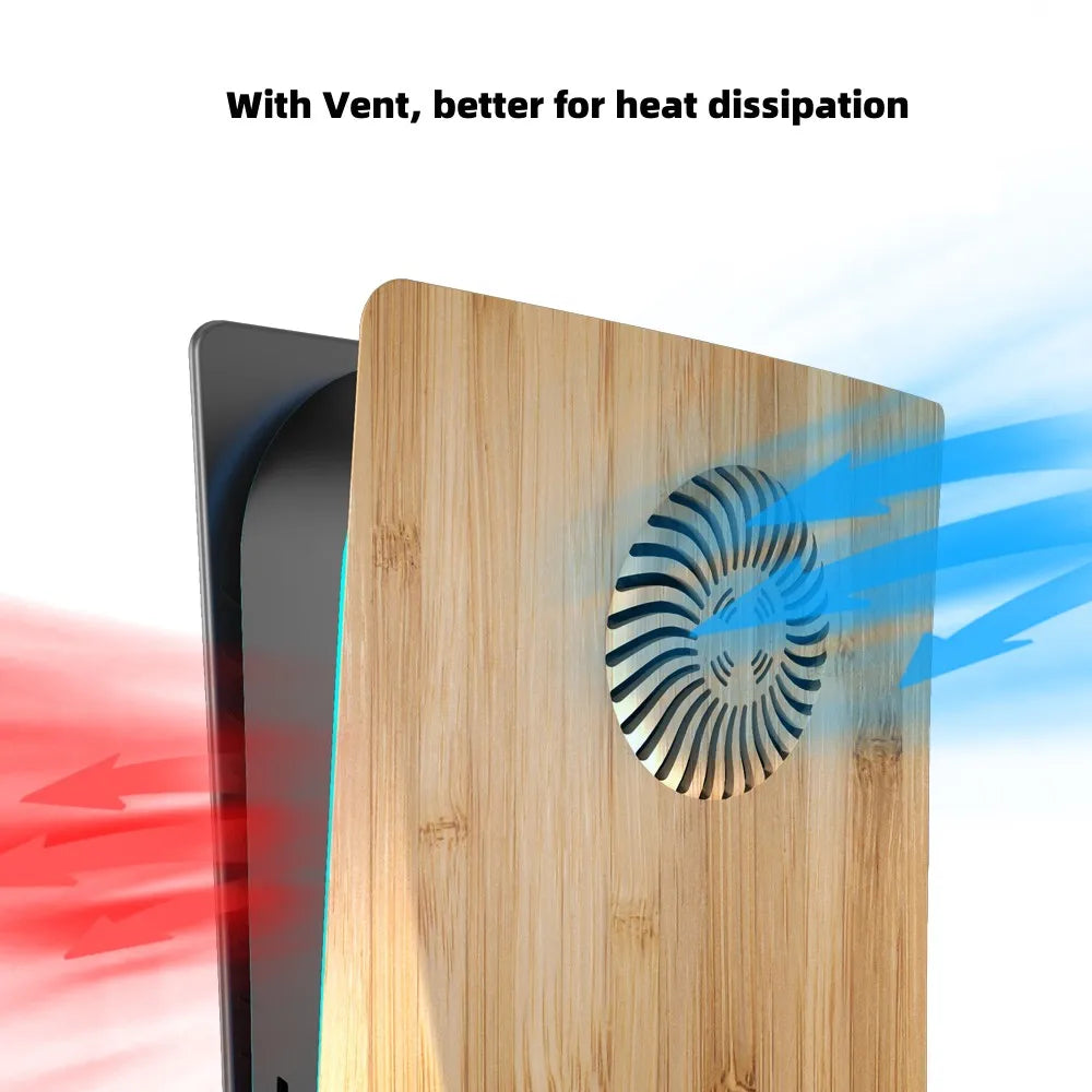 Cooling Vent Face Plate Console Cover Skin for PS5 Disc Edit