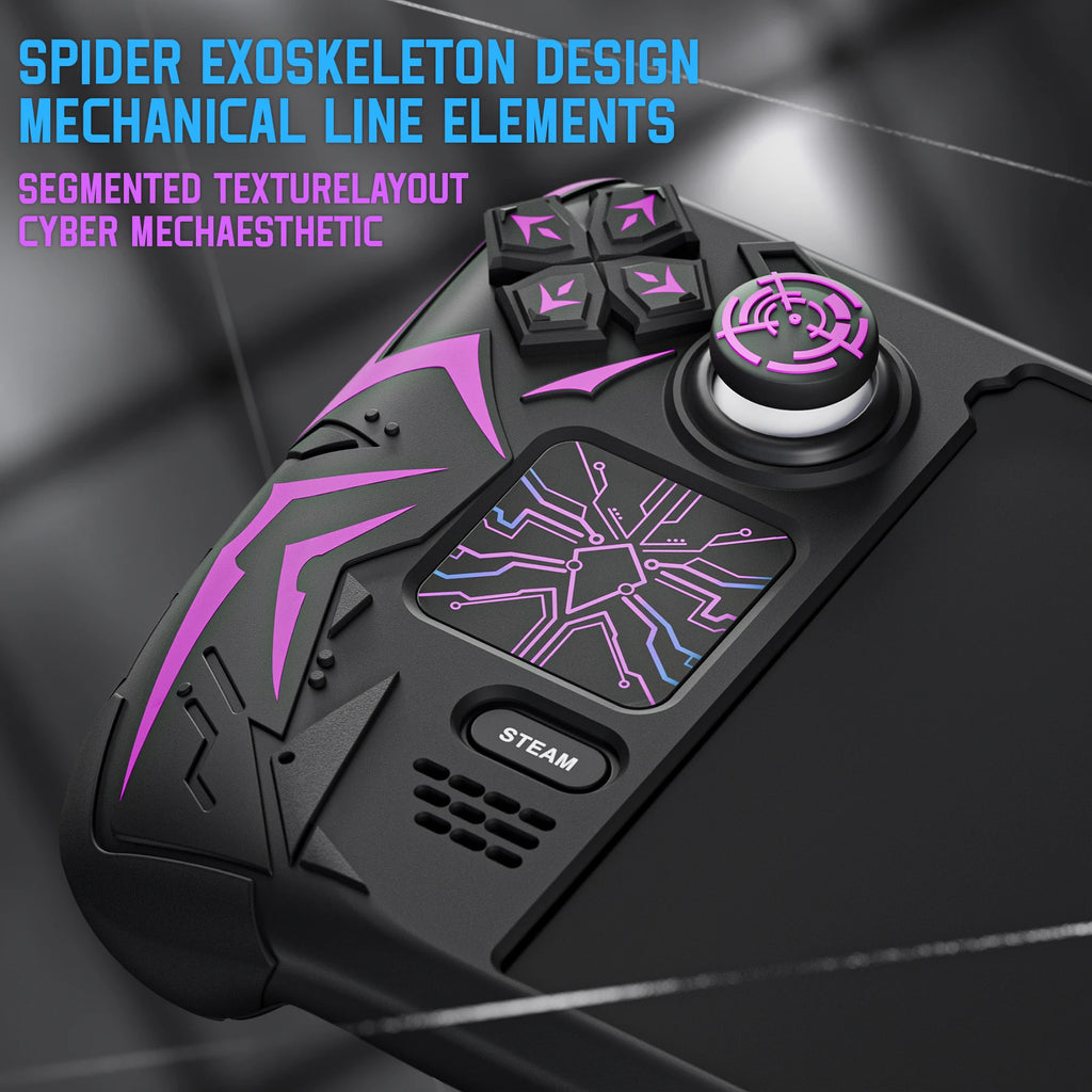 PlayVital Cyber Spider Silicone Case for Steam Deck OLED/LCD