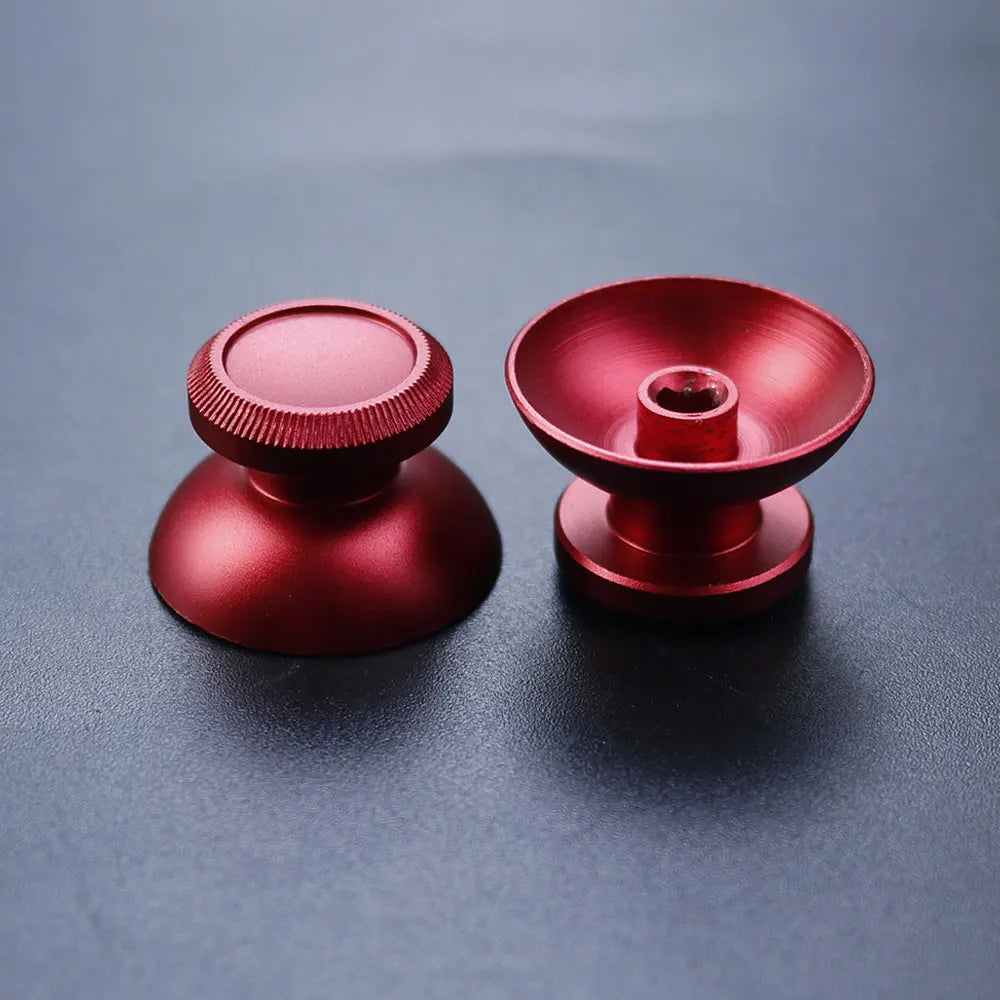 JCD 2pcs Aluminum Metal 3D Analog Joystick Thumb Stick Grip Cap Replacement Buttons For PS4 Slim/Pro/Xbox One Slim Controller