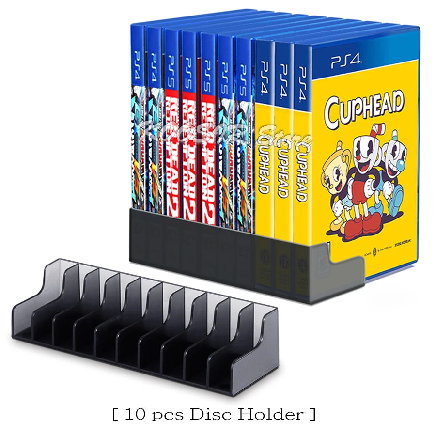PS5 PS4 Game Card Disc Box Universal Stand 10 Piece Game CD 