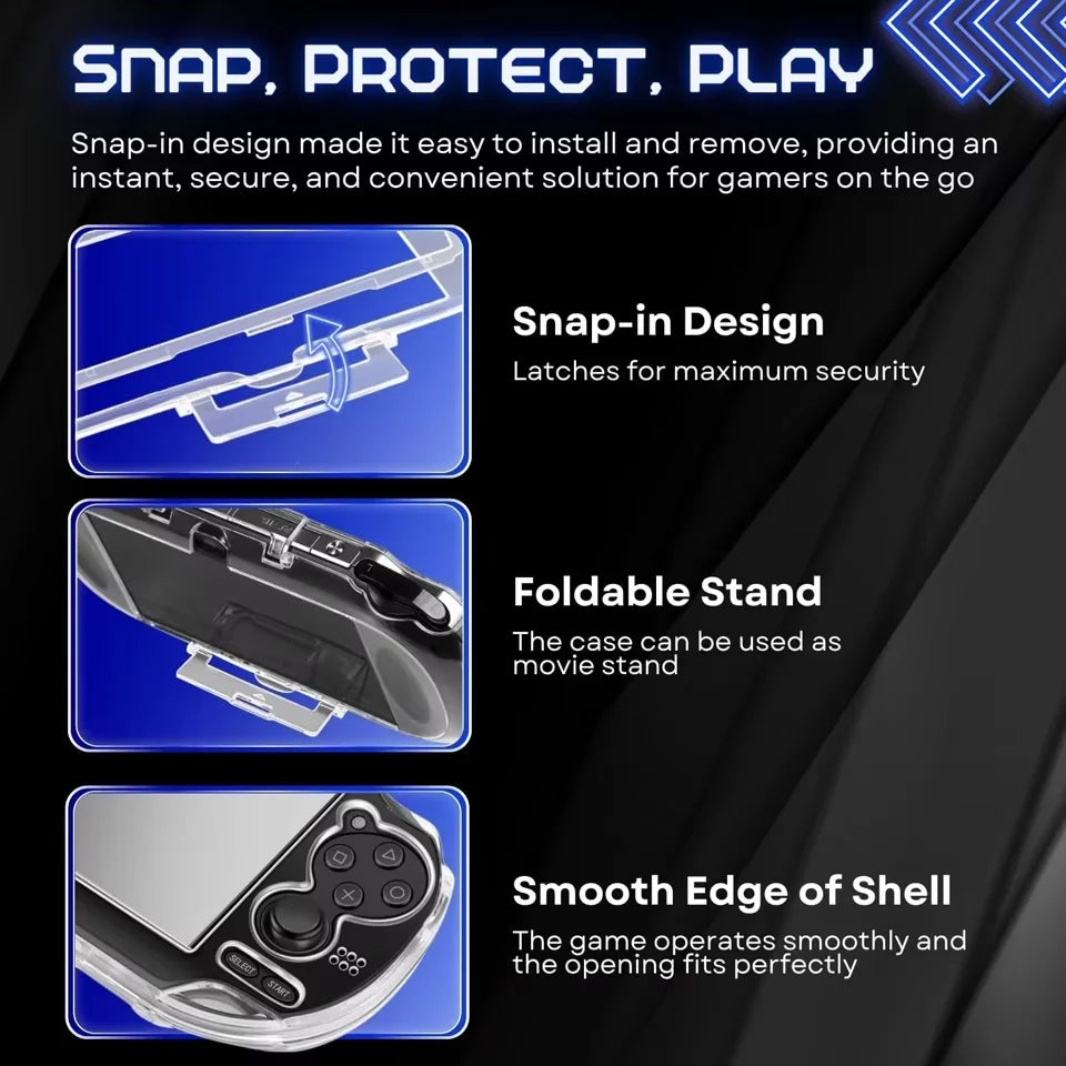 Clear Crystal Protective Case for PS Vita 1000 Console Trans