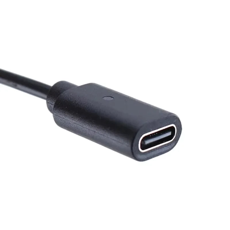 10CM Black USB-C Charging Adapter with LED Indicator Light (