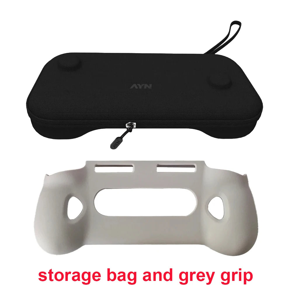 Black White Grey Grip Storage Bag Case Holder Shell for AYN Odin 3 Gaming Console Handheld Gaming Accessories