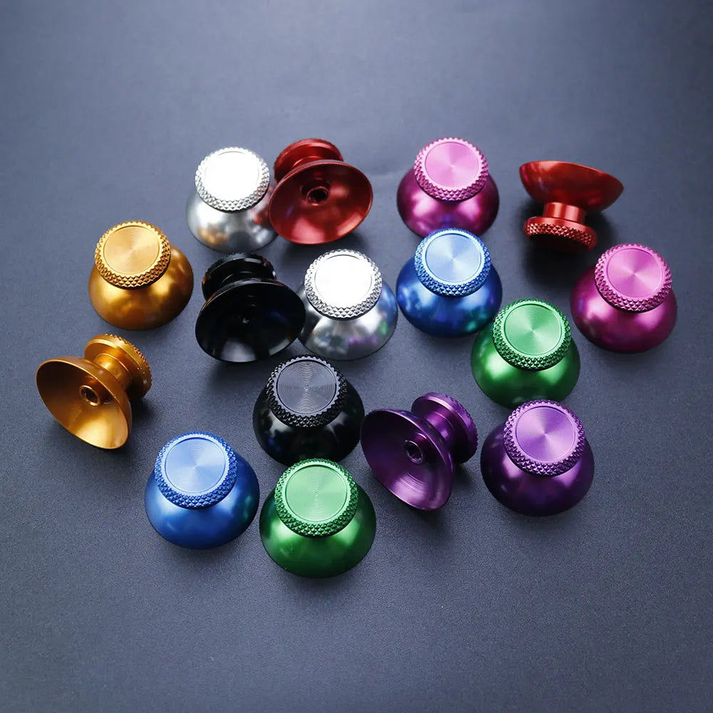 JCD 1Pair Aluminum Metal Analog Joystick Thumb Stick Grip Ca