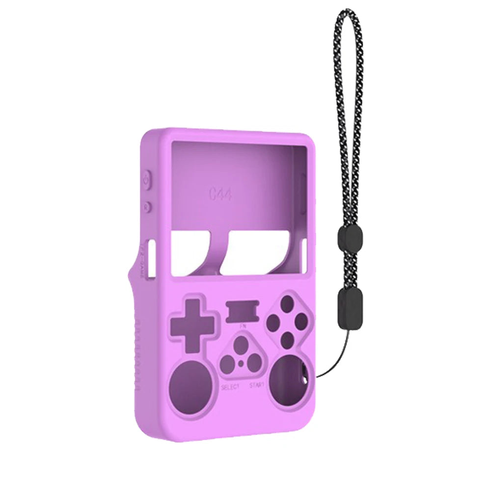 R36s Silicone Case Anti-Scratch Storage Box Soft Shell For R36S Handheld Game Console Silicone Protective Cover With Lanyard