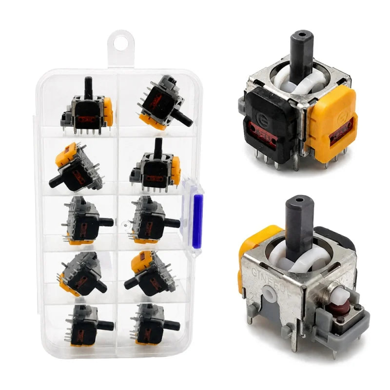 2Pcs 3D Analog Sensor Hall Effect Analog Joystick Replacement Repair Game Controller Thumb Stick For PS5/PS4/Xbox One/Switch Pro