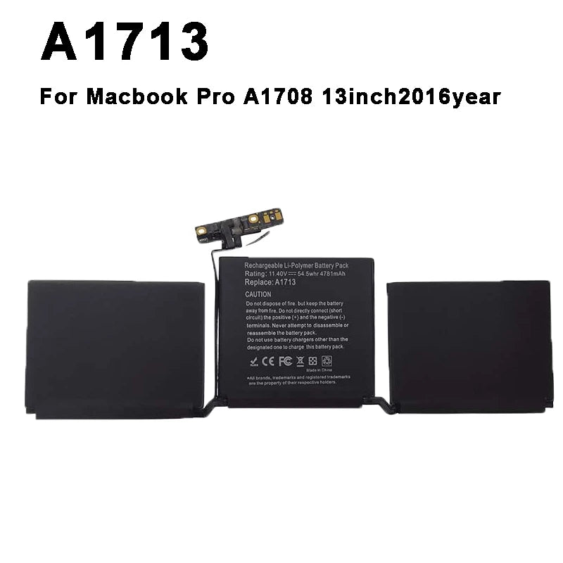 DXT New Laptop Battery For Macbook Pro 13 A1502 A1706 A1989 A2251 A2159 A2289 A2338 A2251 15 A1707 A1582 A1493 A1820 A1819