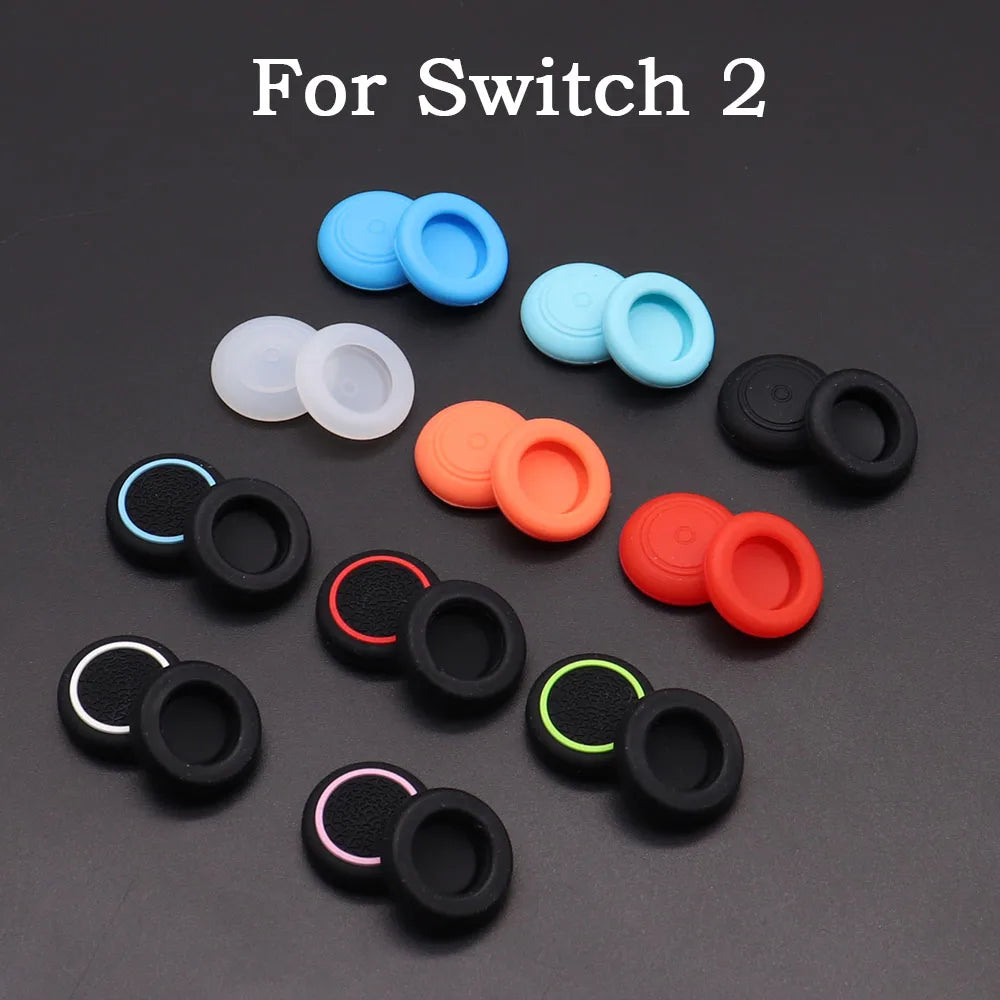 10PC Switch 2 Silicone Rubber Thumb Grip Caps Replacement Jo