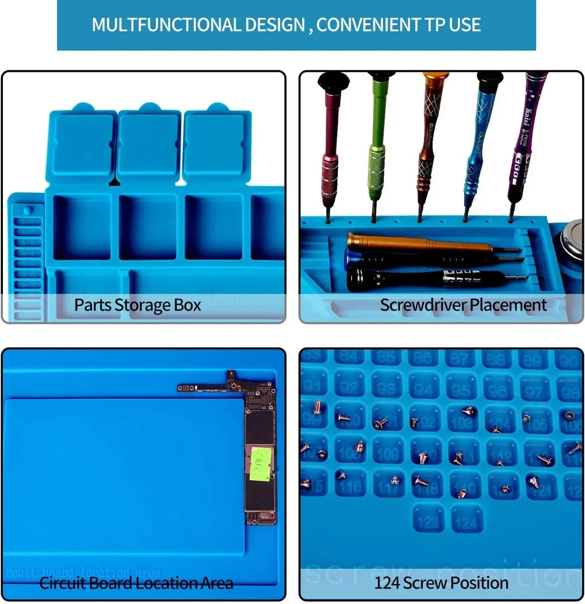 Magnetic Mat Silicone Repair Mat Circuit Board Soldering Pad