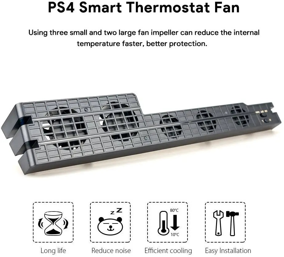 Cooling Fan Cooler DC 5V For Sony PS4 Pro Slim Game Console 