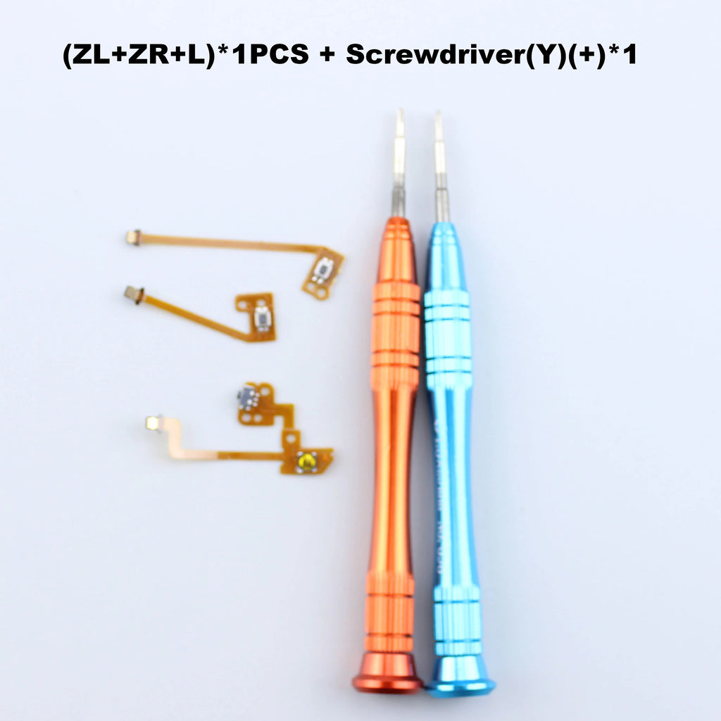 2pc Screwdriver + Flex Cable for Joycon Switch Strap Ribbon SL SR ZR ZL L Spare Parts for Switch Repair Kit Accessories
