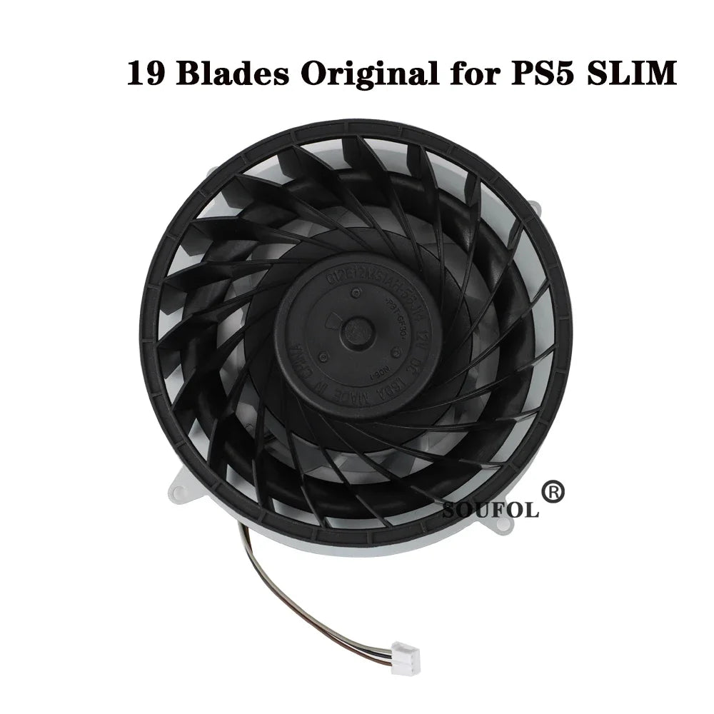 NEW Internal Cooling Cooler Fan For PS5 Slim Console 19 Blades Cooler Fan For PS5 Console 17Blades 23Blades Original Repair Part