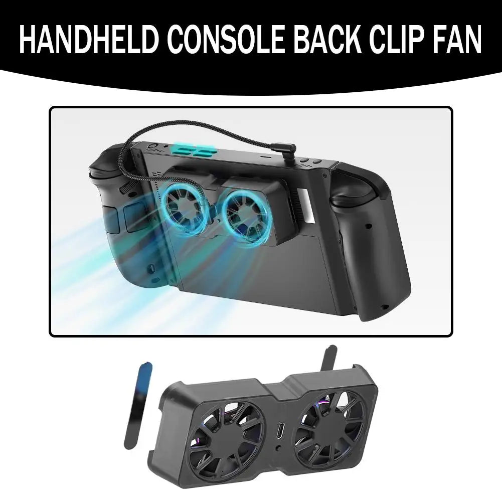 Dual Fan Magnetic Cooling Back Clip 3 Speed Adjustable Radia