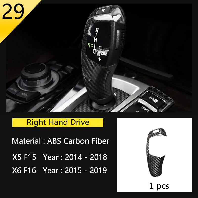 Chrome Car Styling Interior Button Panel Decoration Cover Trim Sticker frame For BMW X5 X6 F15 F16 2014-2019 Auto Accessories