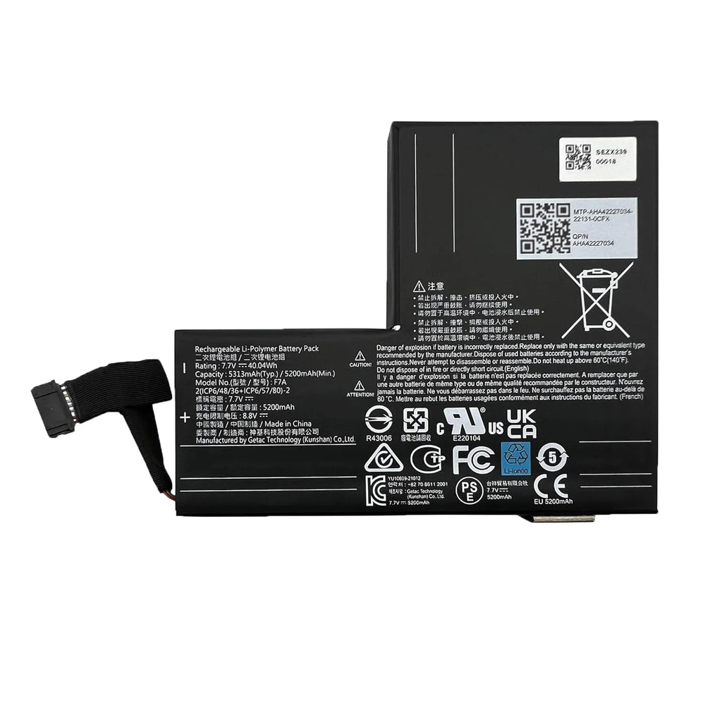 7.7V F7A Battery 5200mAh for Steam Deck Game Console Lithium Battery F7A