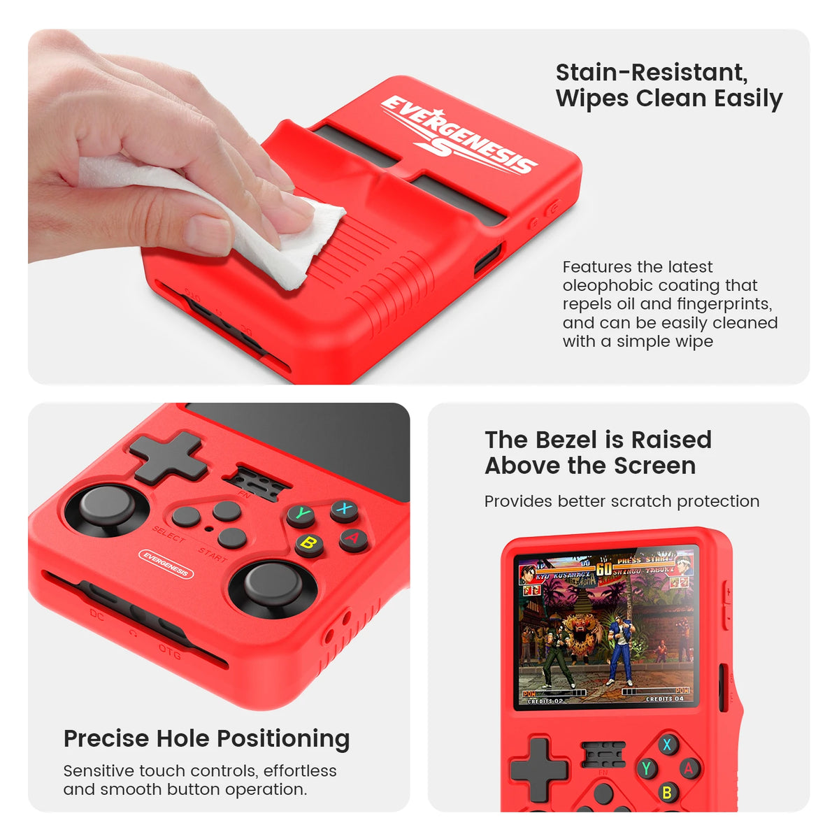 R36S Protective Case Set for R36S Handheld Game Console Sili