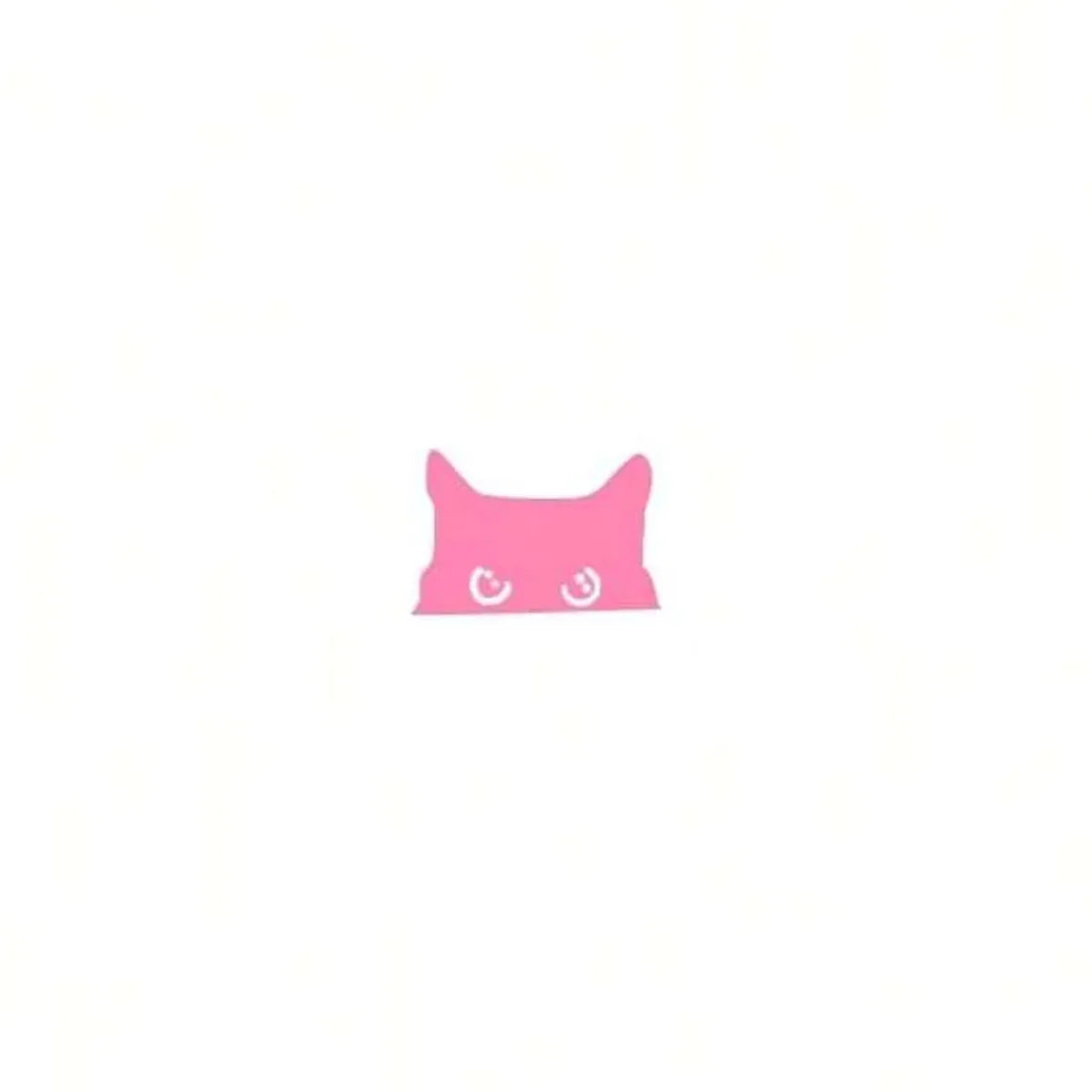 Cat Peeker Decal Car Decal Black Cat Peeker Sticker Blank Button Vinyl Decal Car Stickers Vinyl Stickers Eject Sticker