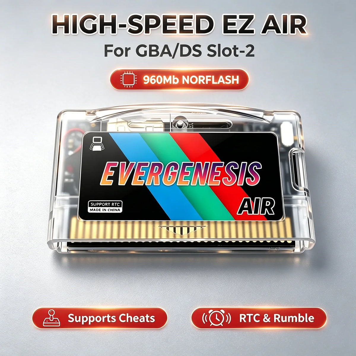 3000 in 1 AIR Flash Cart for GBA GBA SP NDS GBM NDSL 960Mb N