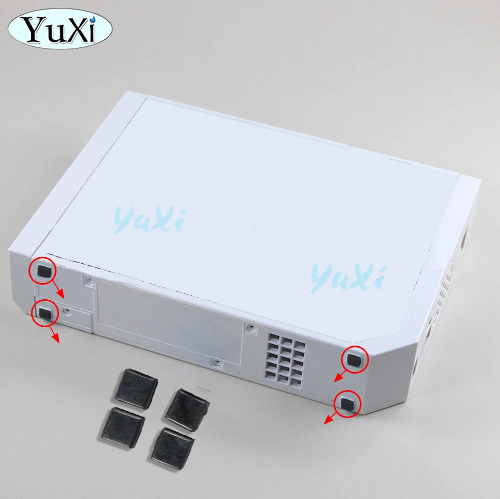 1Set Silicone Screw Rubber Feet Cover For Wii Host Console N