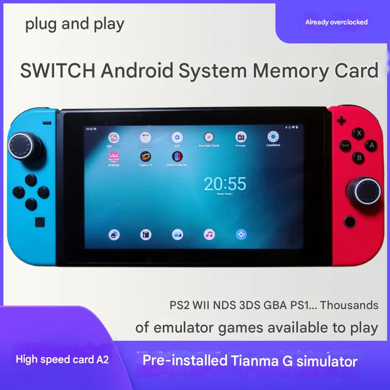 Switch Android Memory Card - Plug & Play Tienma G Emulator U