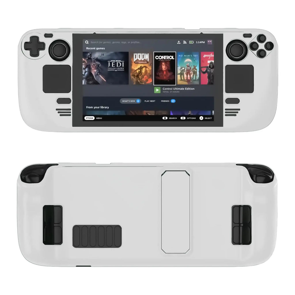 For Steam Deck LCD (2022) Steam Deck OLED (2023) Case with Kickstand Designed for Steam Deck Cases TPU and PC Protective Sle
