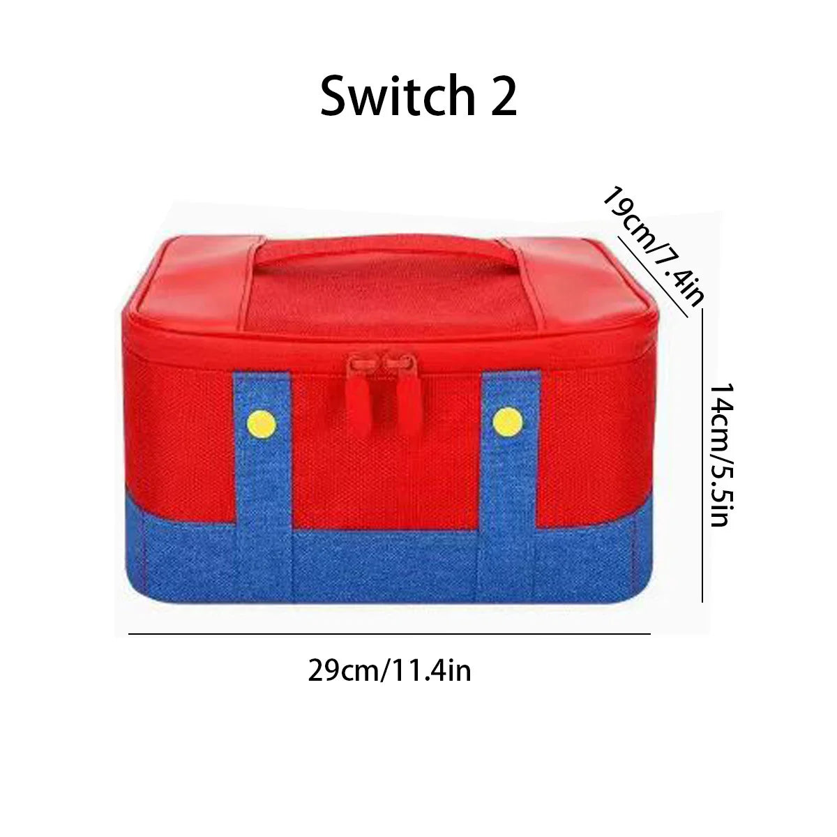 For Switch 2 2025 Large Storage Bag Travel Carrying Protective Case for Switch2 Anti-Scratch Game NS2 Accessories Black