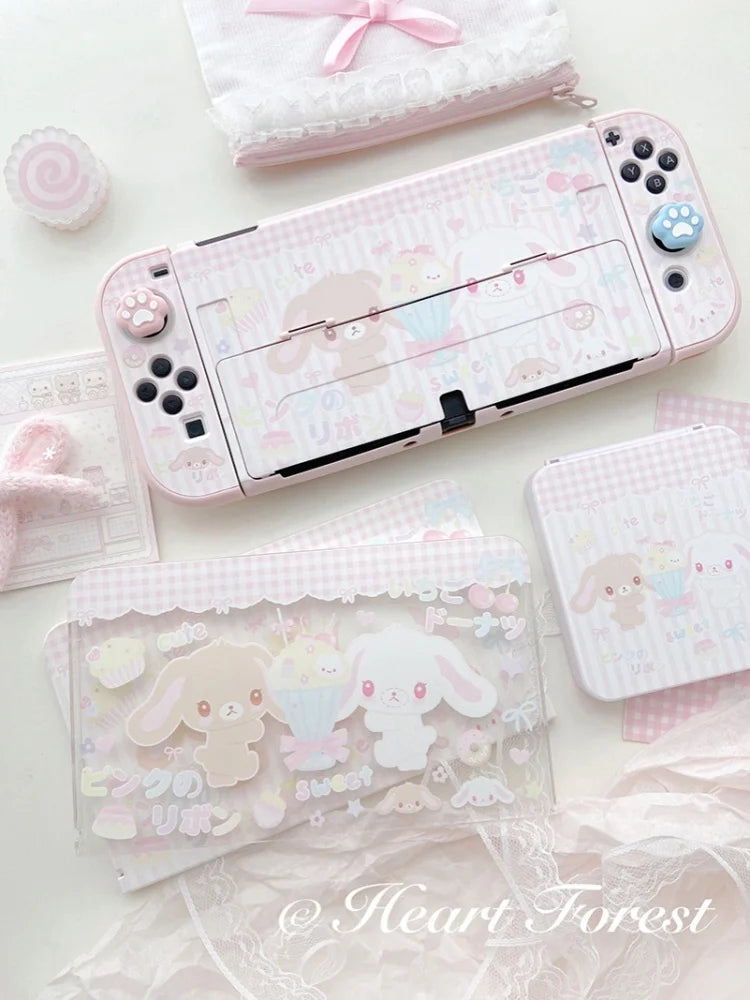 Original Design Girl Heart Dessert Rabbit Cute Switch Protec