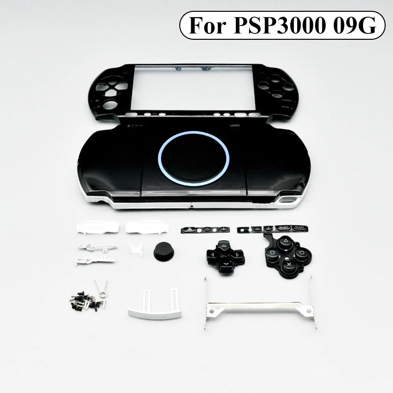 Full Housing Shell Case For Psp 3000 Psp3000 Console Replacement Protective Cover With Buttons Kit & Screws Accessory 7 Color