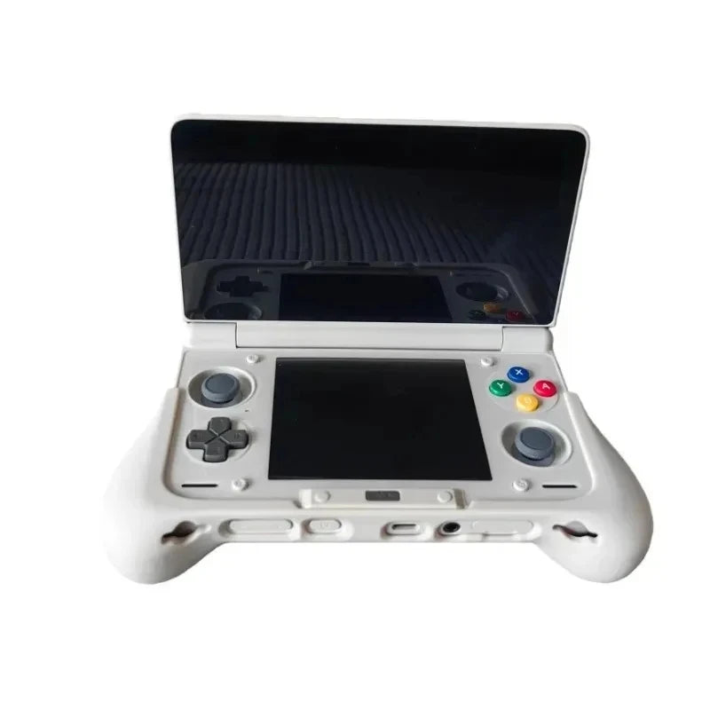 For AYN THOR Handheld Game Console - White TPU Grip + Hard C