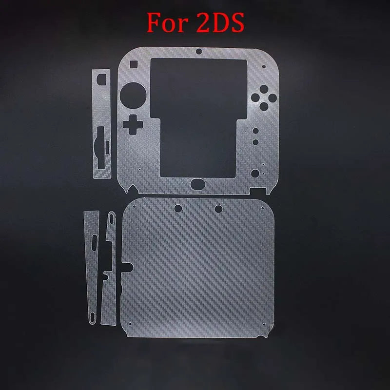 For 2DS/3DS/NEW2DSXL/NEW3DSXL LL For NDS NDSI NDSL Controller Transparent Skin Carbon Fiber Protective Film Stickers Accessories