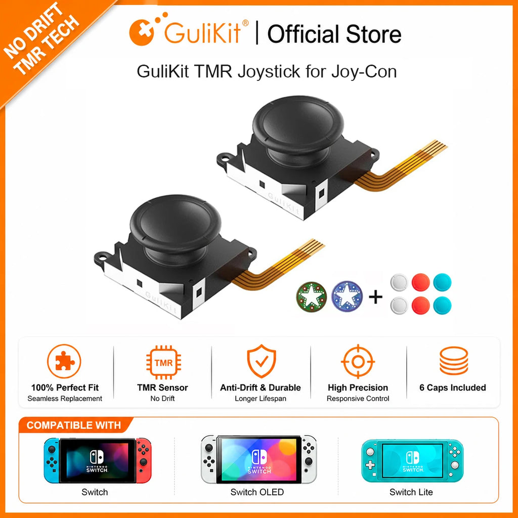 GuliKit TMR Sensing Joystick for JoyCon Replacement No Drift
