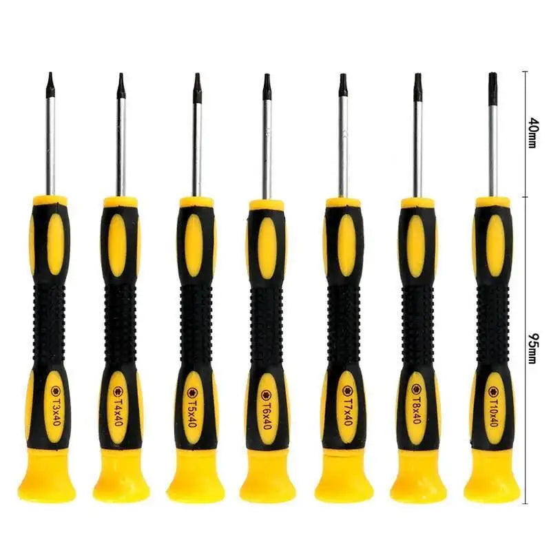 Original 7-in-1 Torx Screwdriver Set T3 T4 T5 T6 T7 T8 T10 for 360 Nintendo Switch Game Console & Controller Repair Tools Kit