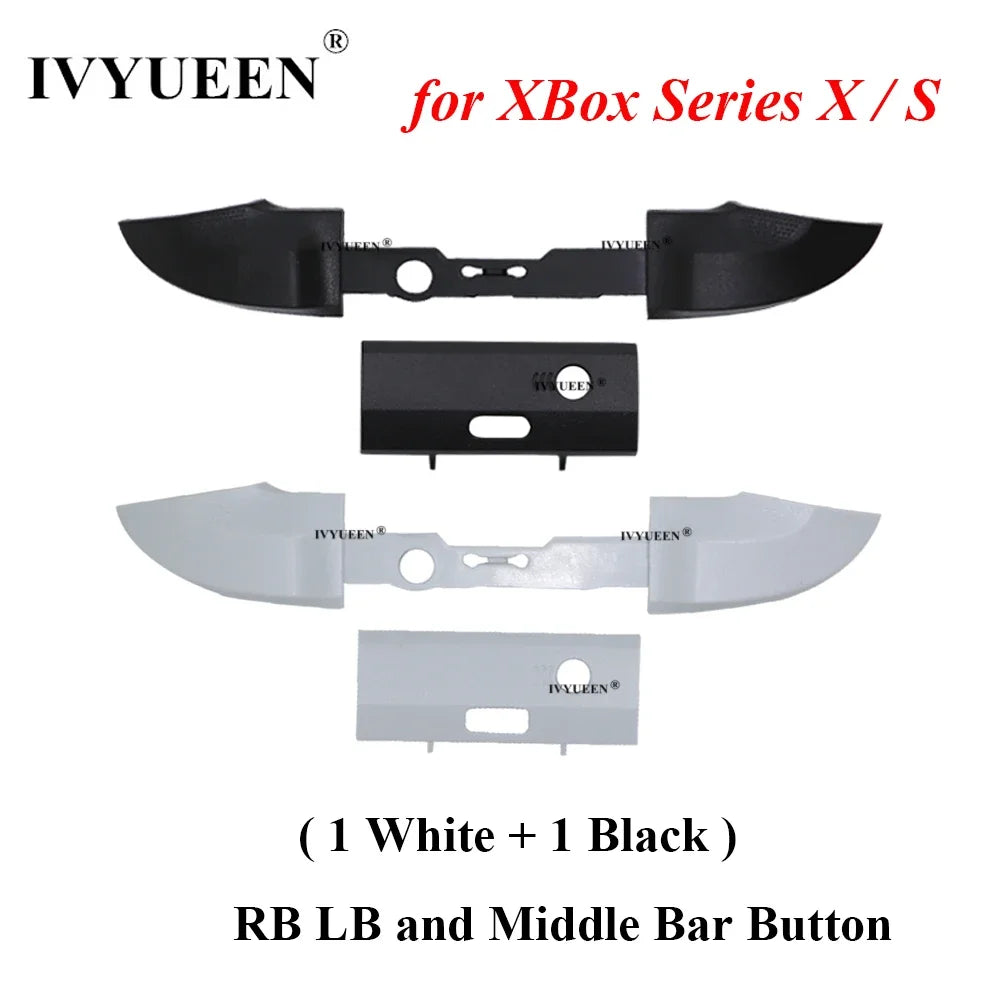 IVYUEEN for XBox Series X S XSS XSX Core Controller RB LB Bumper Button Mod Kit Middle Bar Holder Replacement Repair Parts
