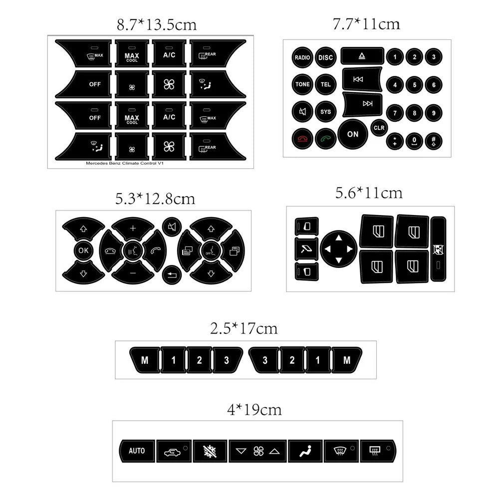 Car Air Condition AC Control Radio Dash Panel Button Repair 
