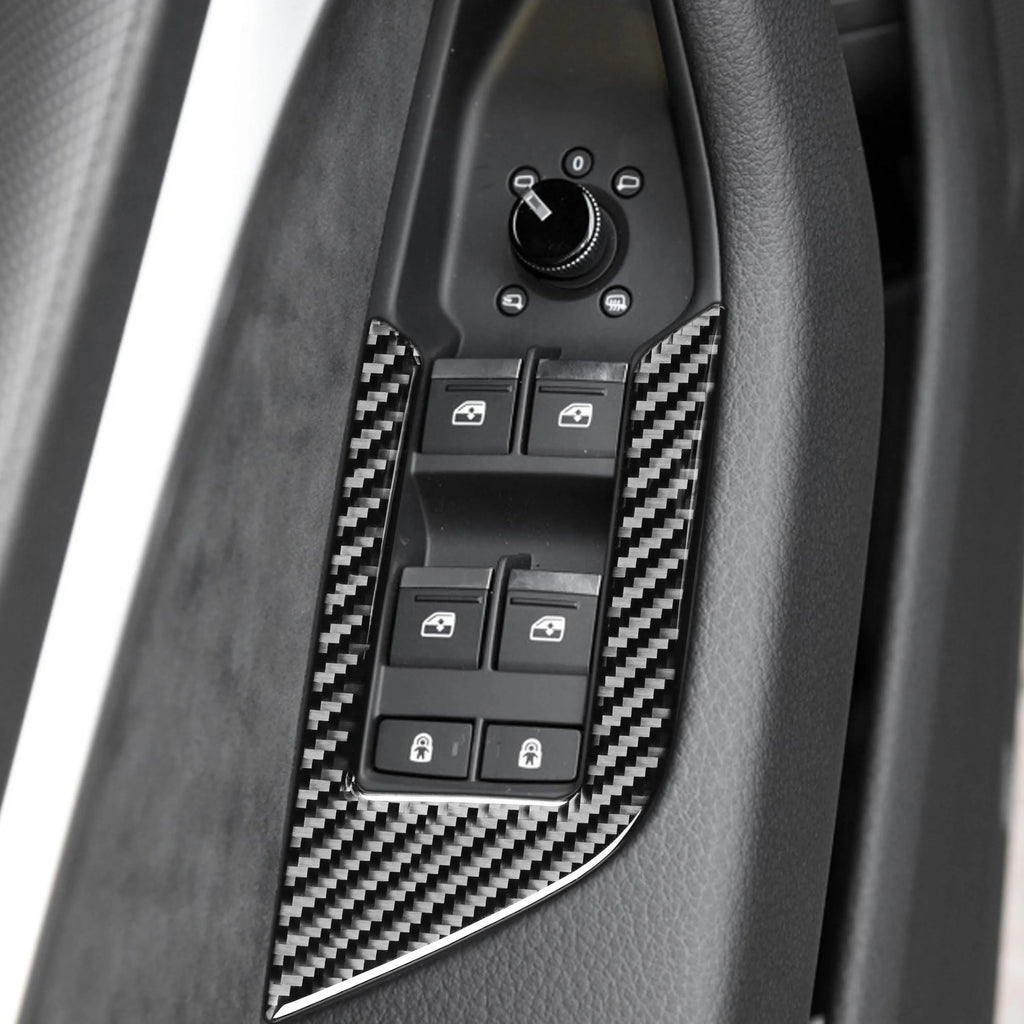 For Adui A6 A7 C8 2019-2024 Carbon Fiber Door Window Lift Bu