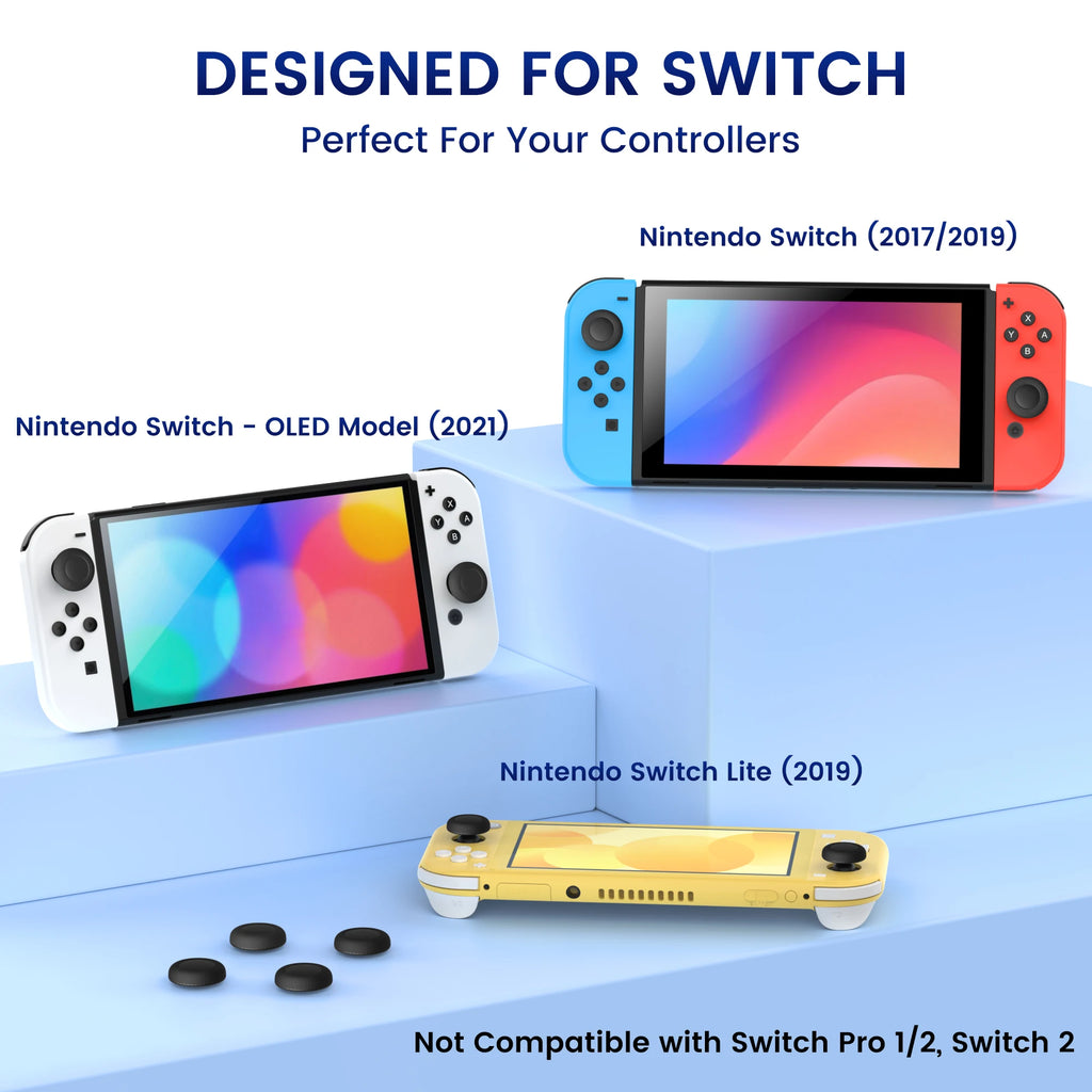 Thumb Grip Analog Replacement Caps For Nintendo Switch(2017/