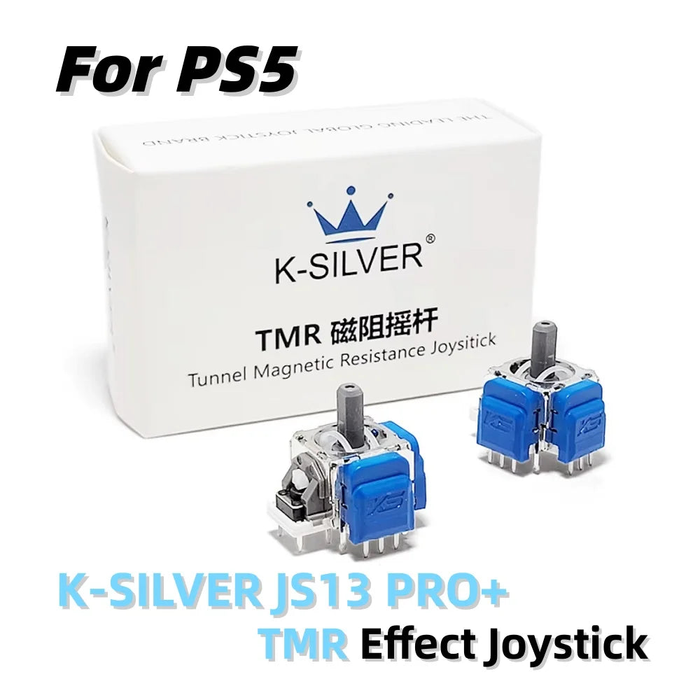 2/10PCS for PS5 K-SILVER JS13 PRO+ Replace TMR Effect Joystick 3D Analog Stick for DualSense PS5 Latest Upgrade 3D Analog Sensor