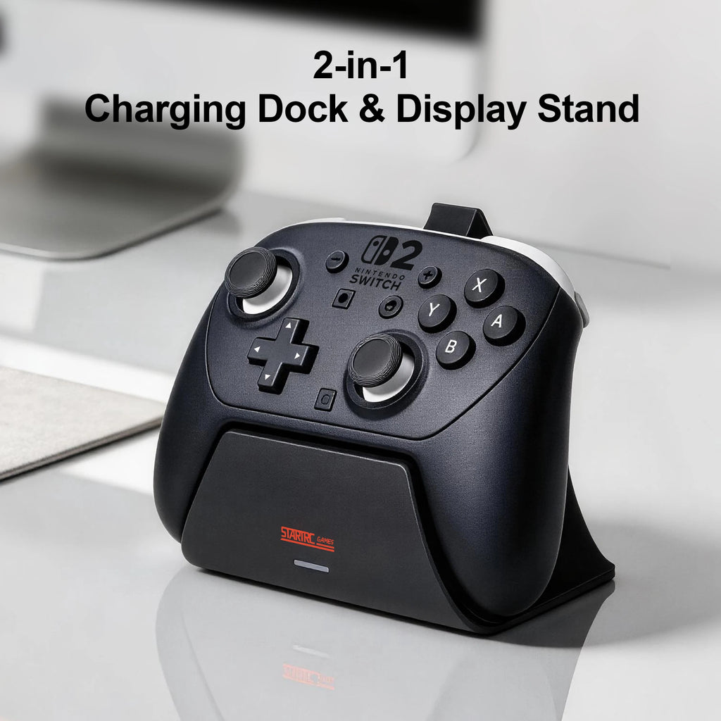 Charging Dock for Nintendo Switch 2 Pro Controller LED Indic