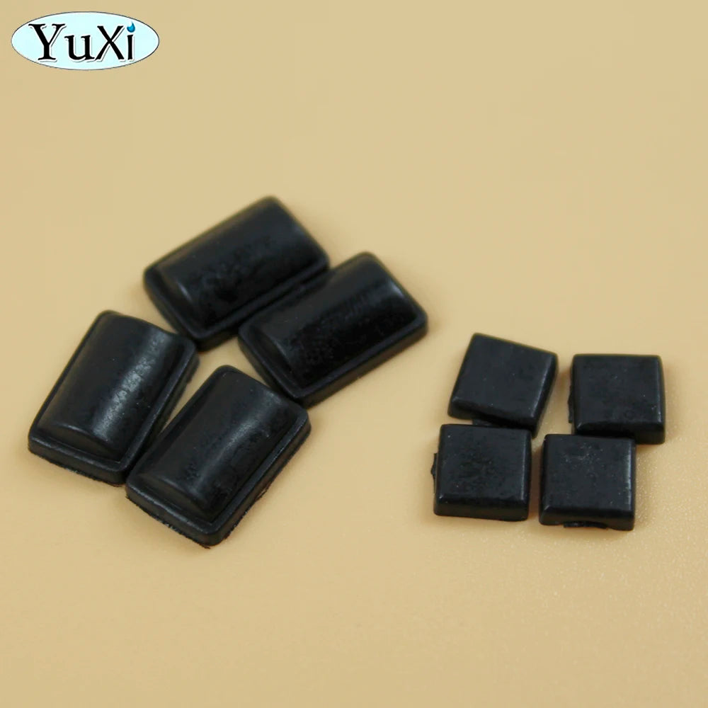 1Set Silicone Screw Rubber Feet Cover For Wii Host Console Non-slip Screw Dust Cover White Black Rubber Pad Replacement Kit