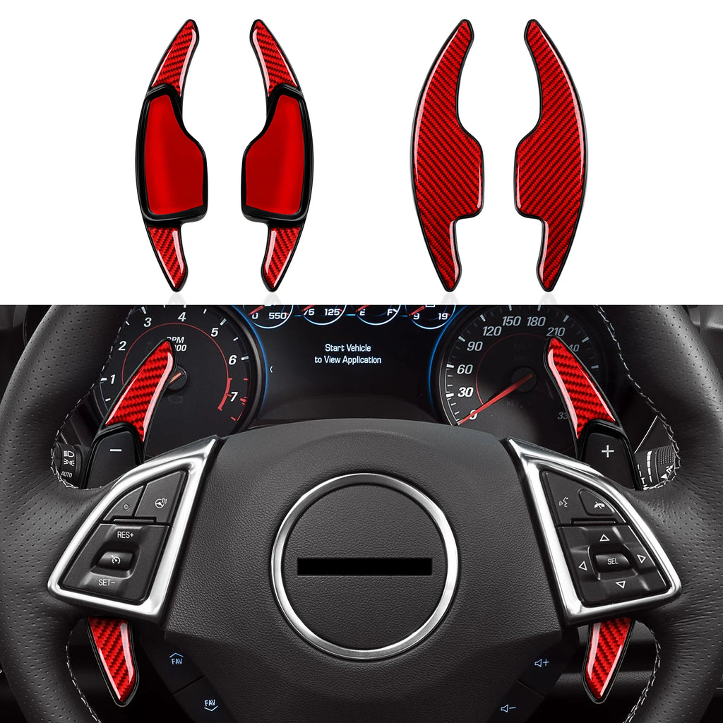 ABS Trim Car Steering Wheel Button Panel Cover Carbon Fiber Interior Sticker For Chevrolet Camaro ZL1 2016-2026 Accessories