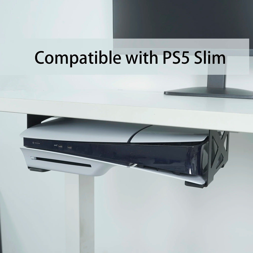 Monzlteck Under Desk Holder for PS5/PS5 Slim Stealth Mount C