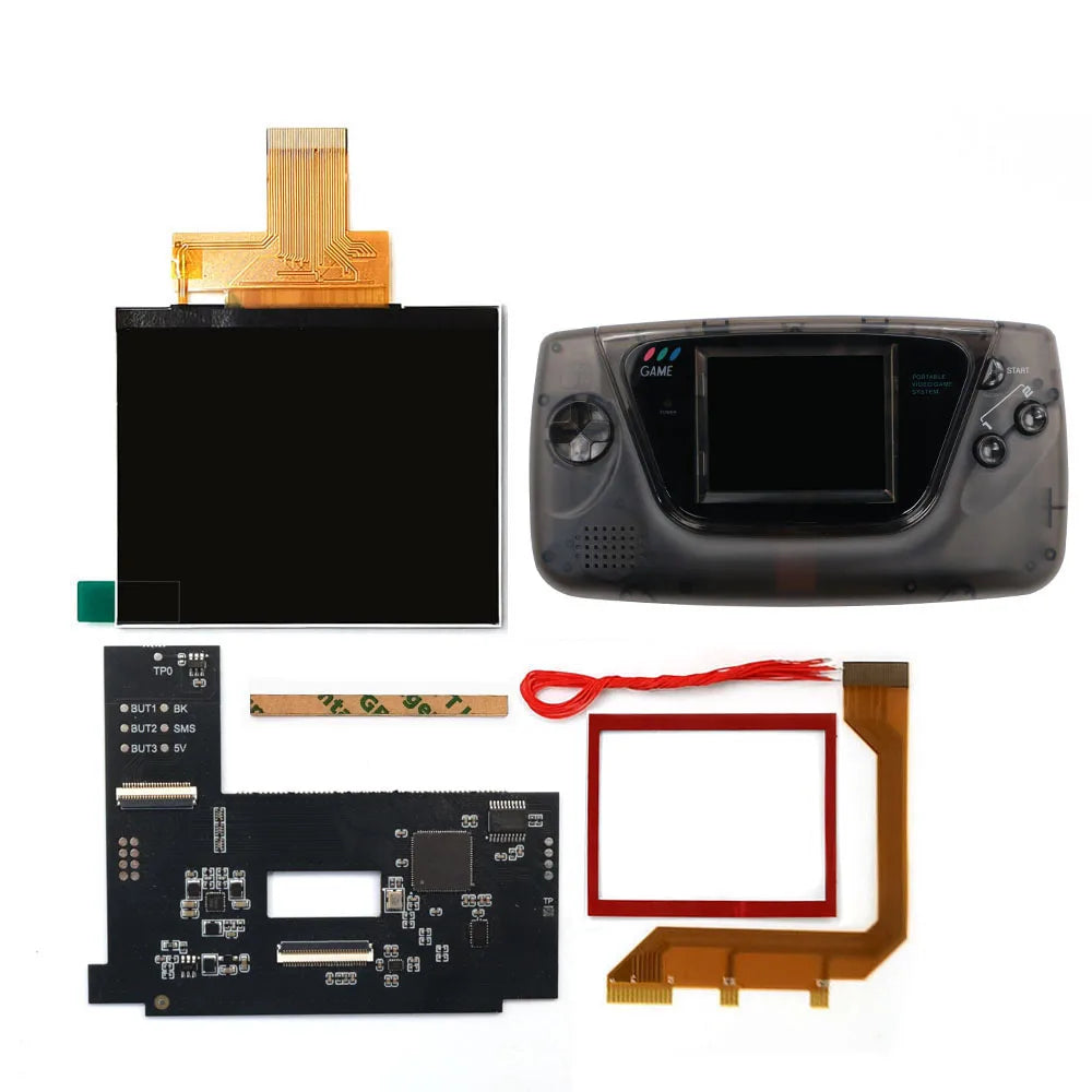 For Sega GG LCD Highlight Screen Kit 3.5 640 480 Retro Pixel HD IPS Backlight LCD Display For Game Gear Console TV HDMI Output