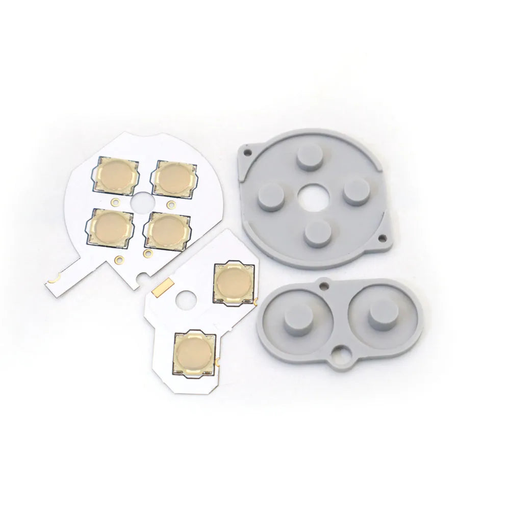 New Conductive Tacktile Clicky Film Button Modify Kits A B D-Pad Button Rubber Pad Mod Kit For GBA GBC GBP GB Console