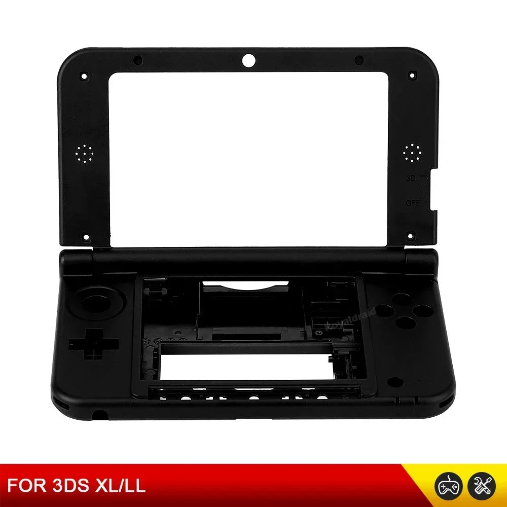 Replacement Top & Middle Frame Cover Shell ABXY Full Set Bla