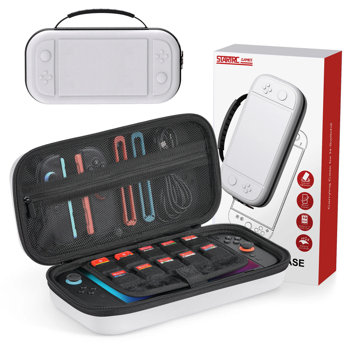 Travel Carrying Protective Case For Nintendo Switch 2 Console PU Hard Shell Storage Bag Pouch for Switch 2 Accessories