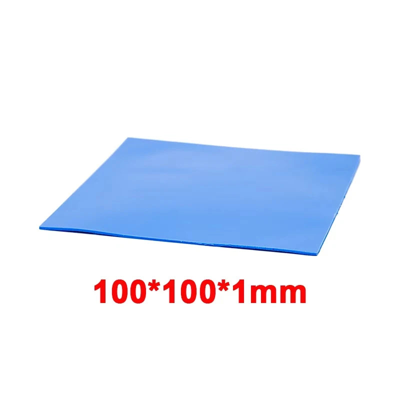 RGEEK 6W/M.K GPU CPU Heat Sink 100mm 100mm Cooling Conductive Silicone Pad Heat Sink Thermal Pad for Computer Desktop Accessory